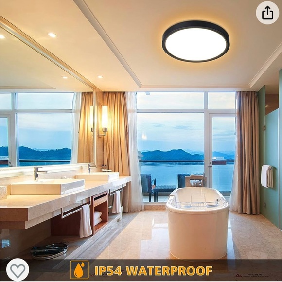 Round Dimmable LED Ceiling Light with Remote Control - Picture 6 of 8